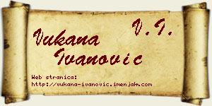 Vukana Ivanović vizit kartica